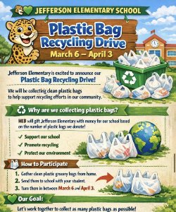 Details for the plastic bag recycling event